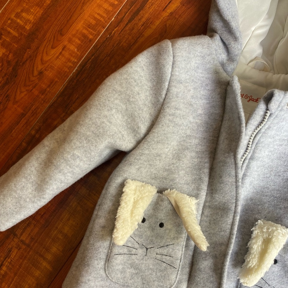 Adorable girls grey coat 2T